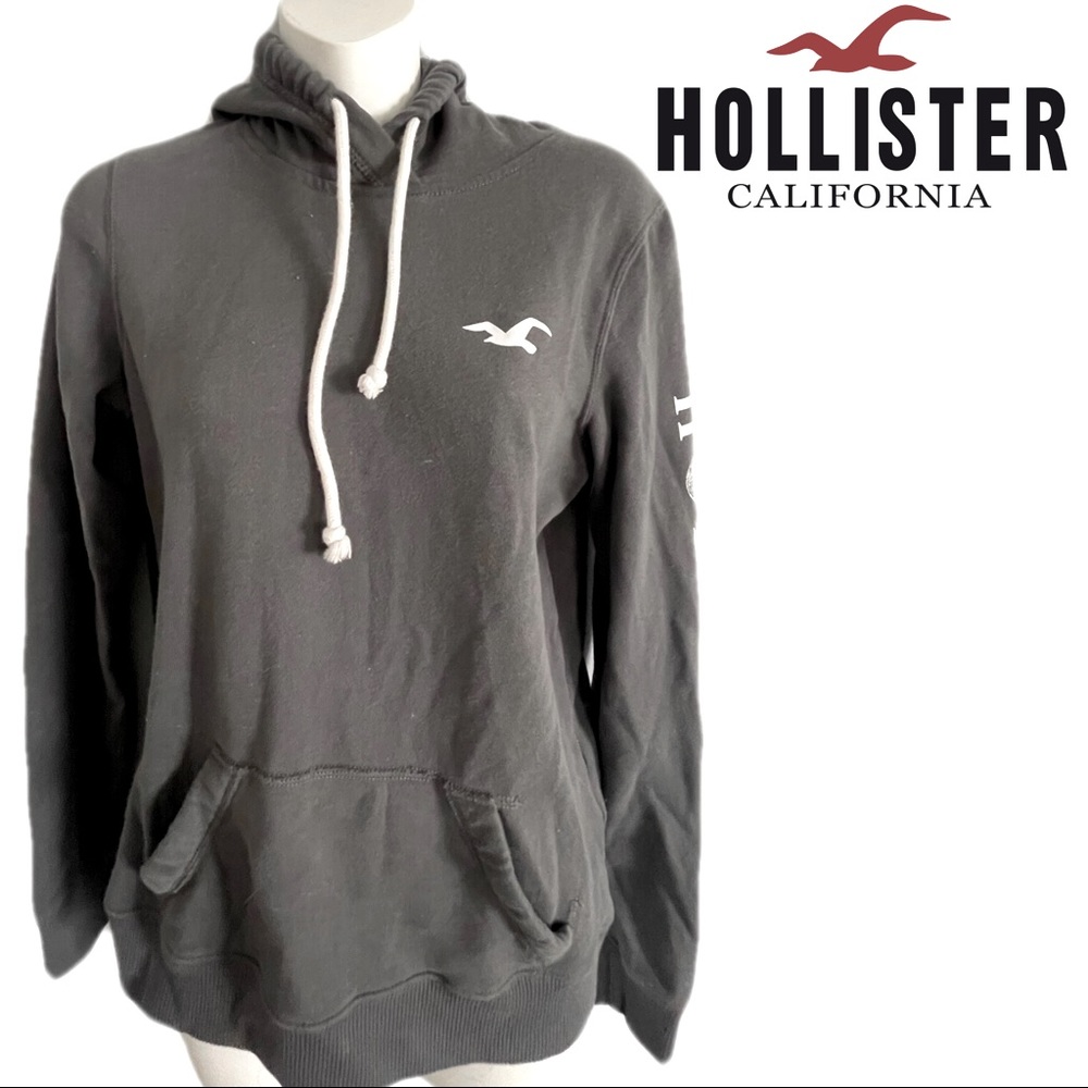 Hollister Grey Blue Hoodie Small
